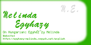 melinda egyhazy business card